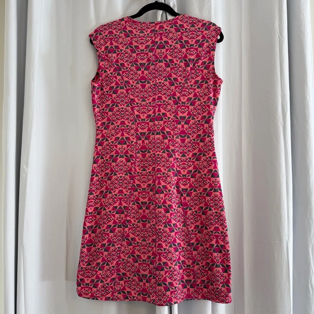 Title Nine Dream Dress Athletic Travel Golf Geometric Print Womens Medium - Picture 3 of 8